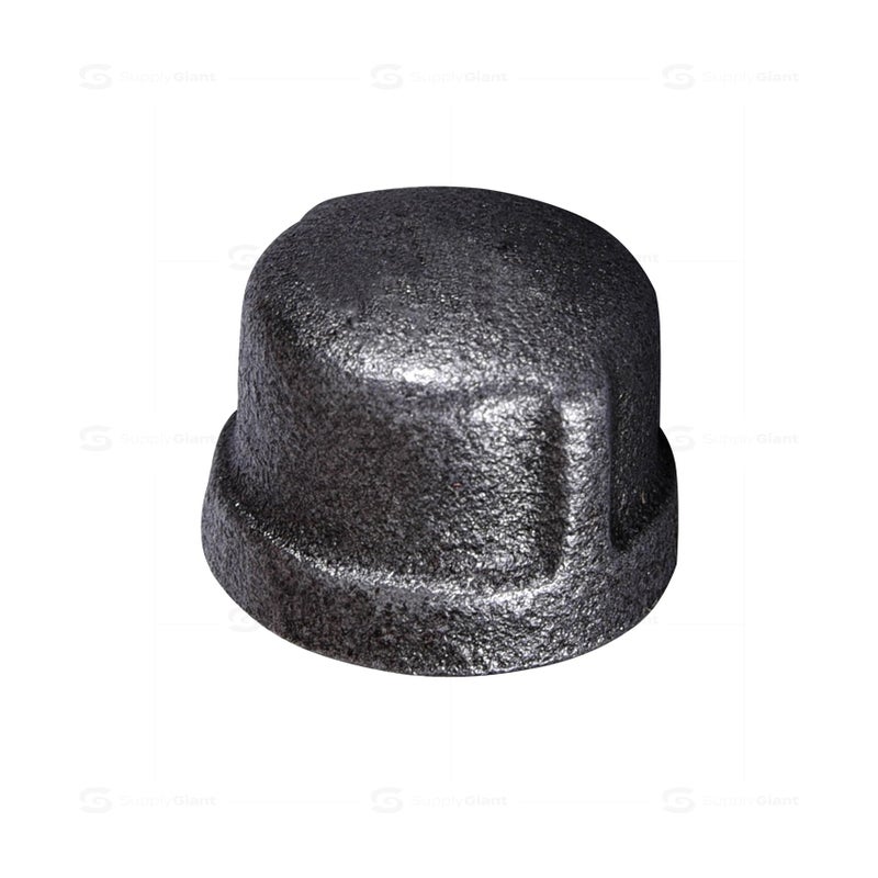 SUPPLYGIANT Supply Giant CNDQ0012-10 Pipe Cap, 1/2 in, Black - Image 2